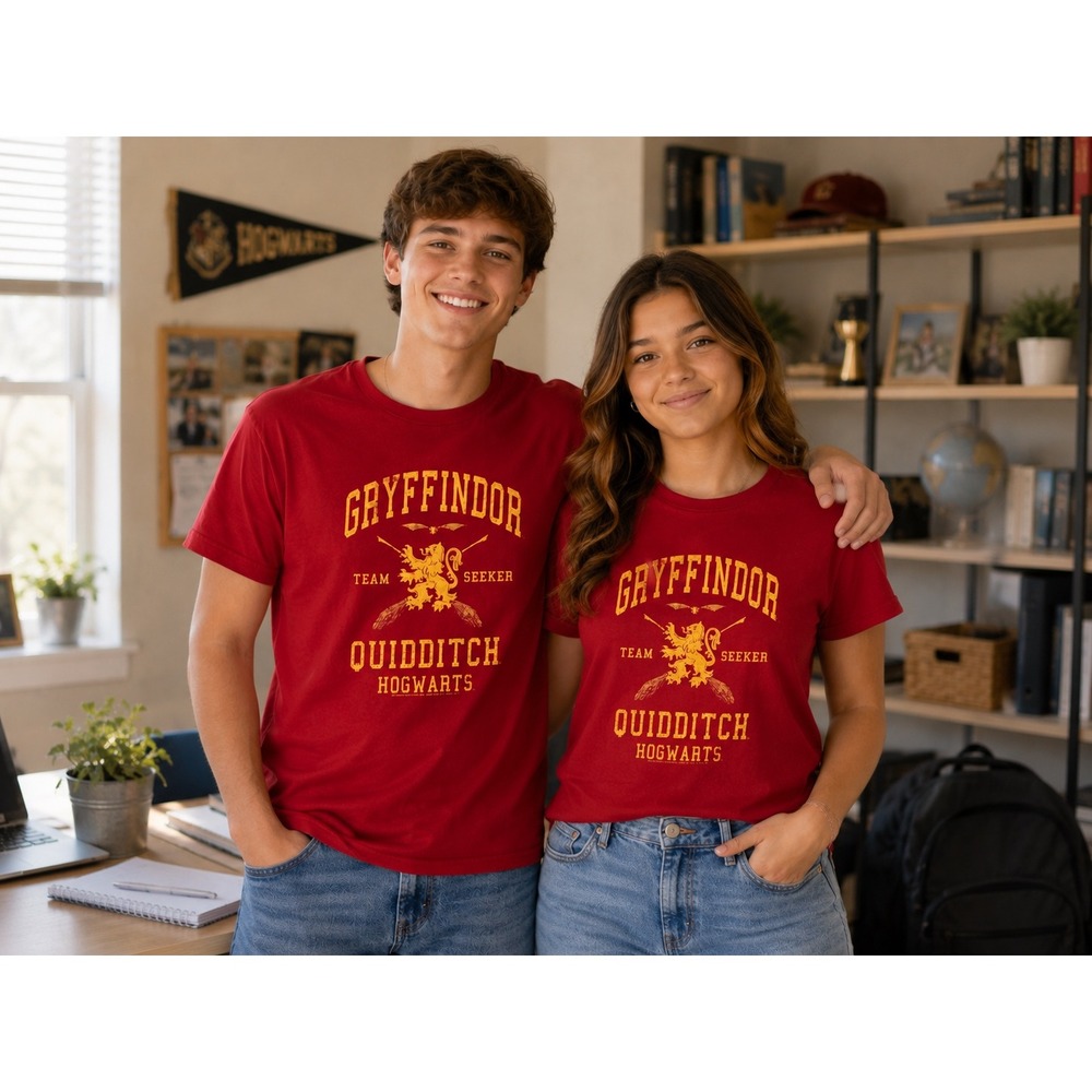 Port & Company Harry Potter Gryffindor Quidditch Team Seeker Red Youth Large L